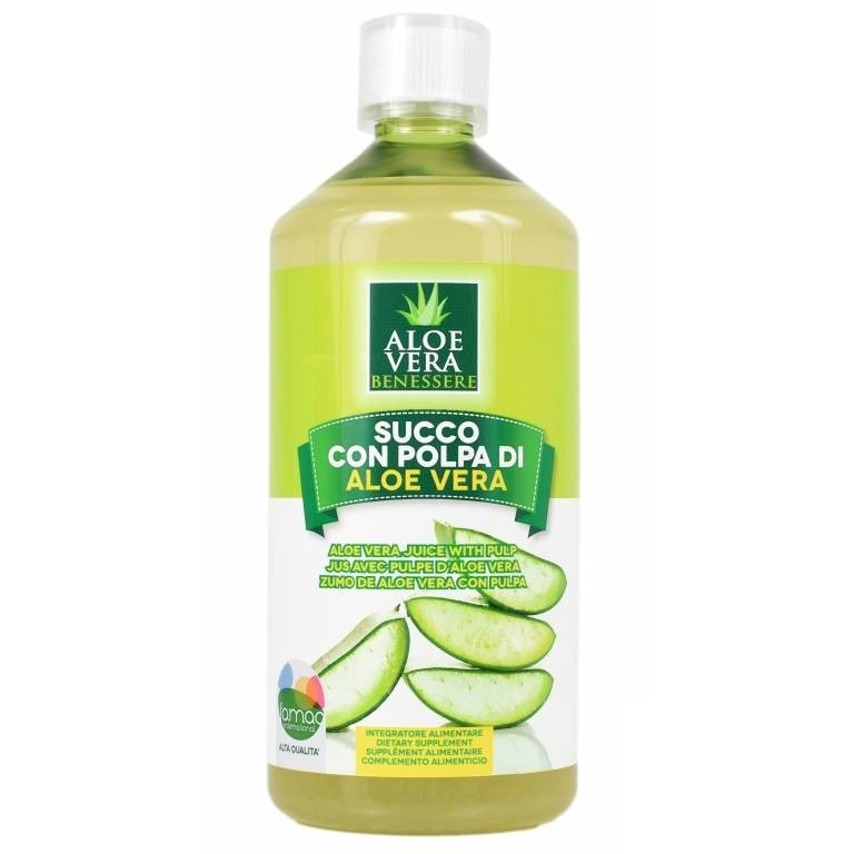 Suc aloe vera pulpa natur 1L, Benessere