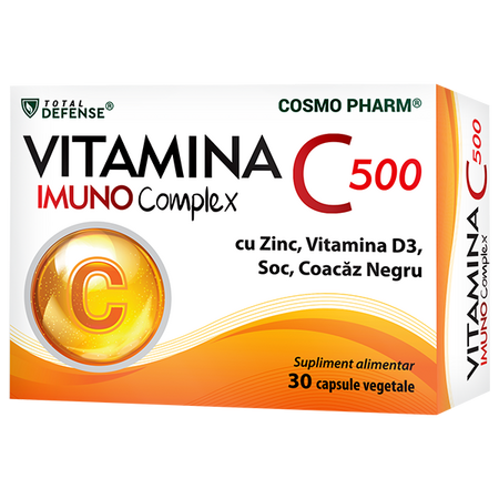 Vitamina C 500 Imuno Complex, 30 tablete, Cosmopharm