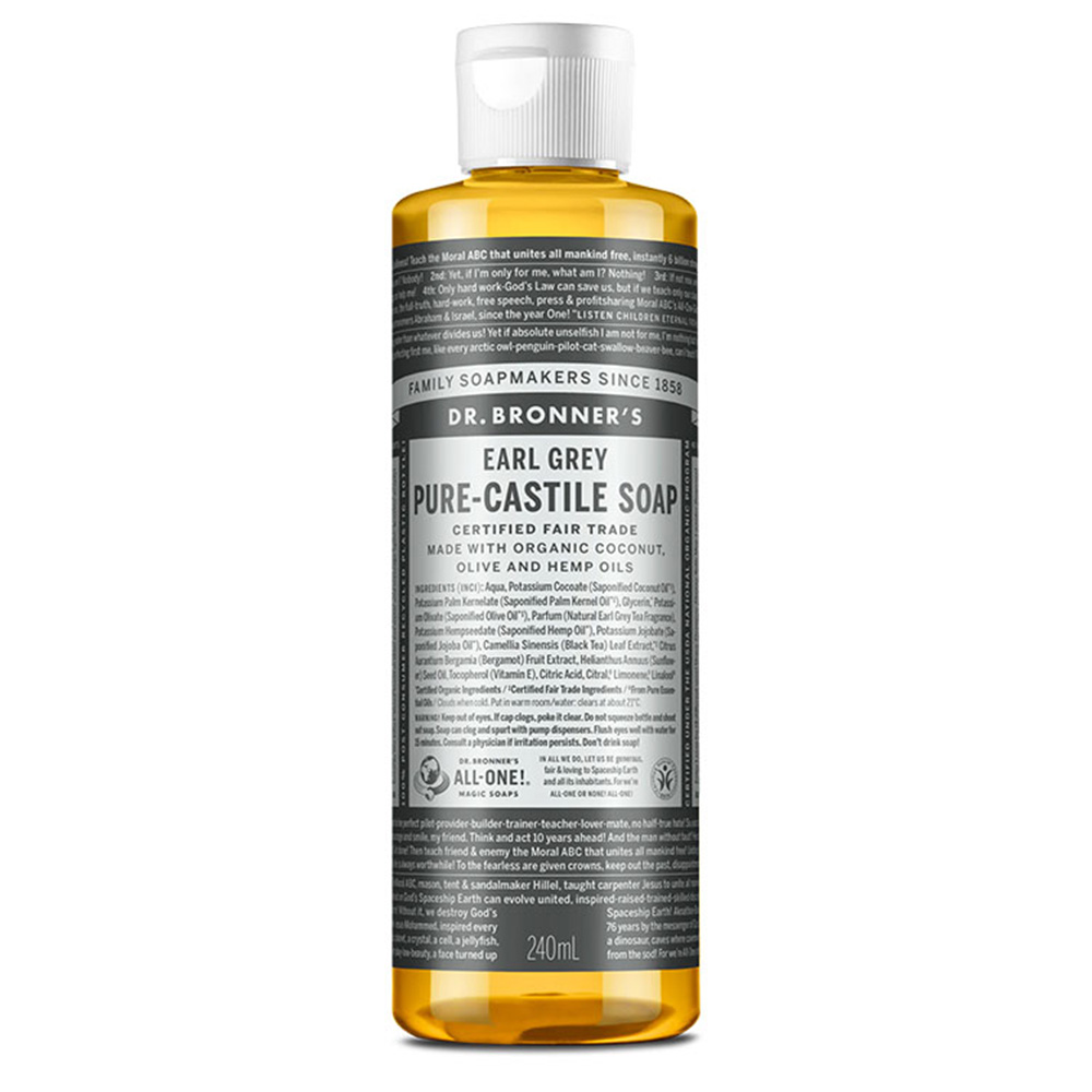 Sapun organic de castilia 18 in 1 Earl Grey, 240 ml, Dr. Bronner's