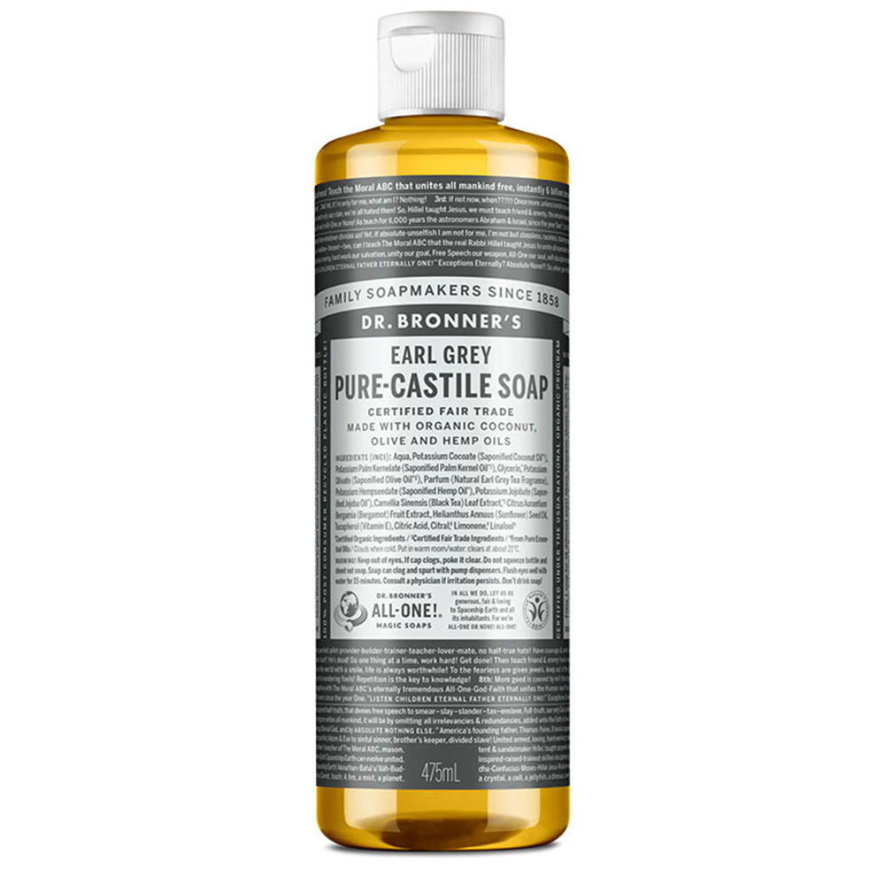 Sapun organic de castilia 18 in 1 Earl Grey, 475 ml, Dr. Bronner’s