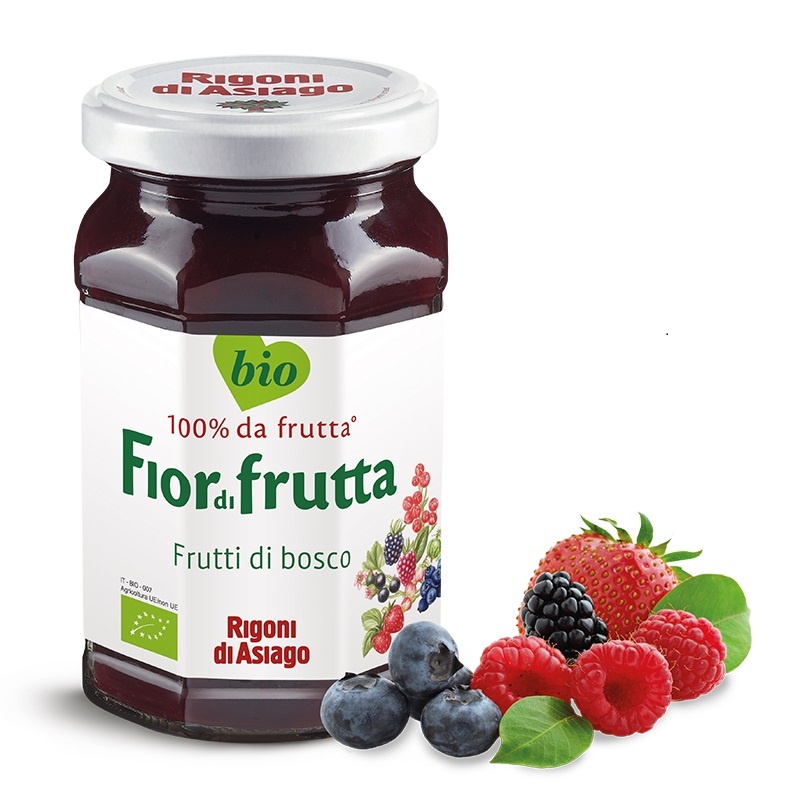 Dulceata bio de fructe de padure, 250 g, Rigoni Di Asiago