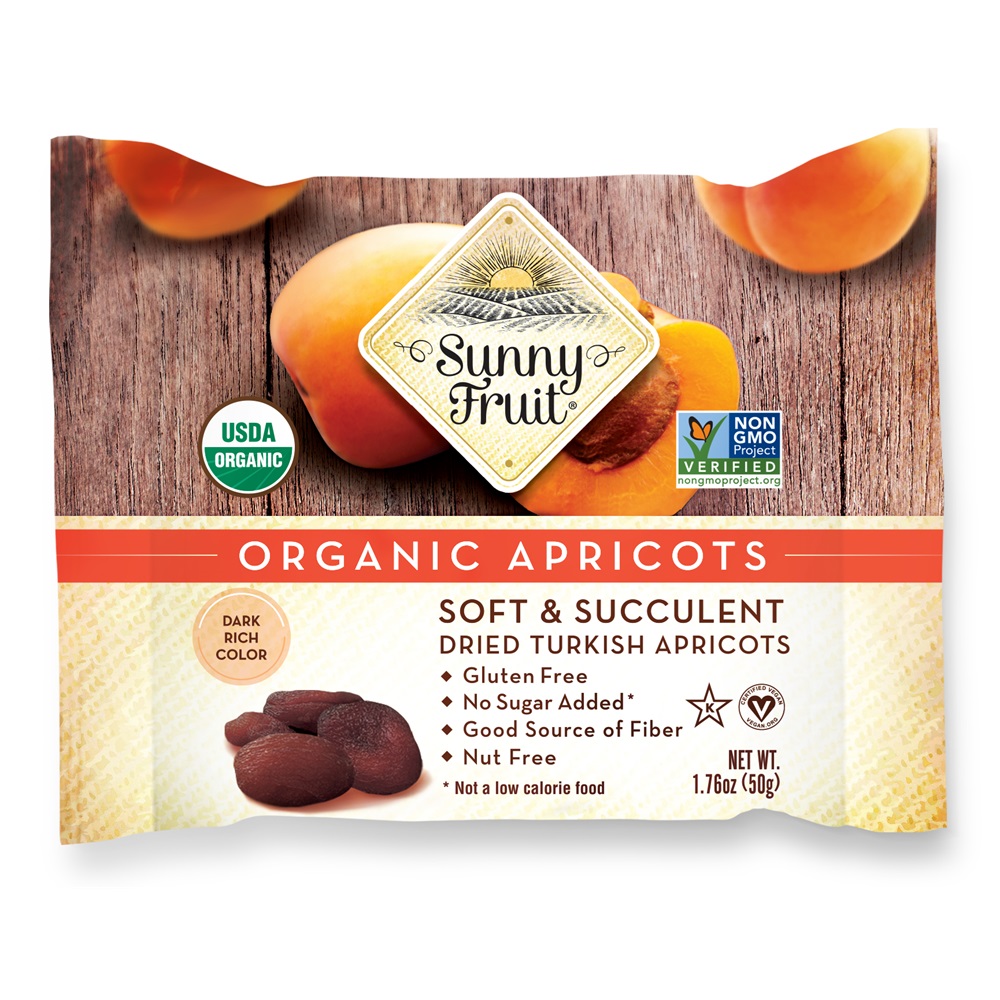 Caise uscate turcesti, 50 g, Sunny Fruit