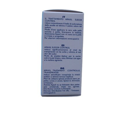 Tratament de noapte pentru controlul transpiratiei, 25 ml, Apaxil 600791