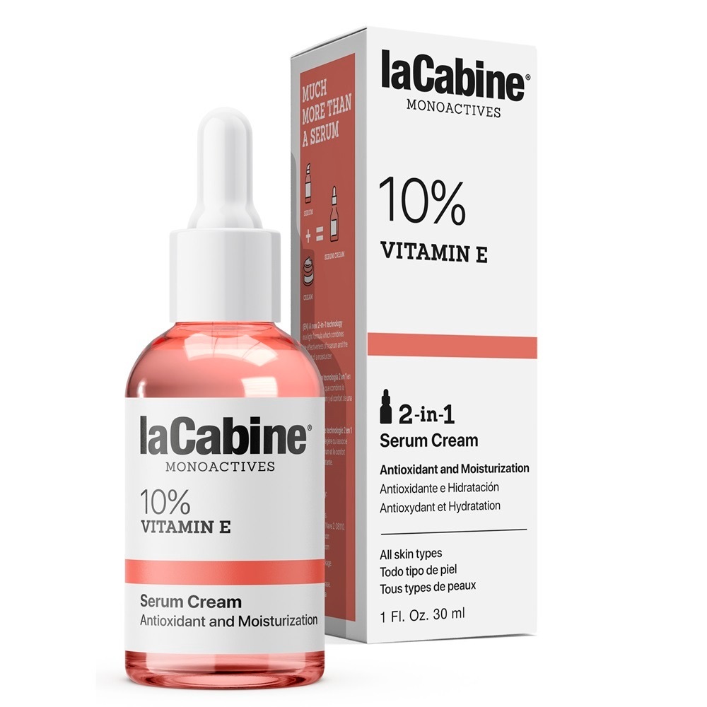 Ser-crema hidratant 10% Vitamina E Monoactives, 30 ml, La Cabine