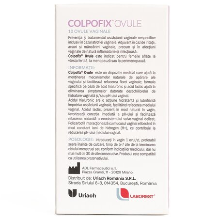 Colpofix Ovule, 10 ovule vaginale, Laborest Italia 721238