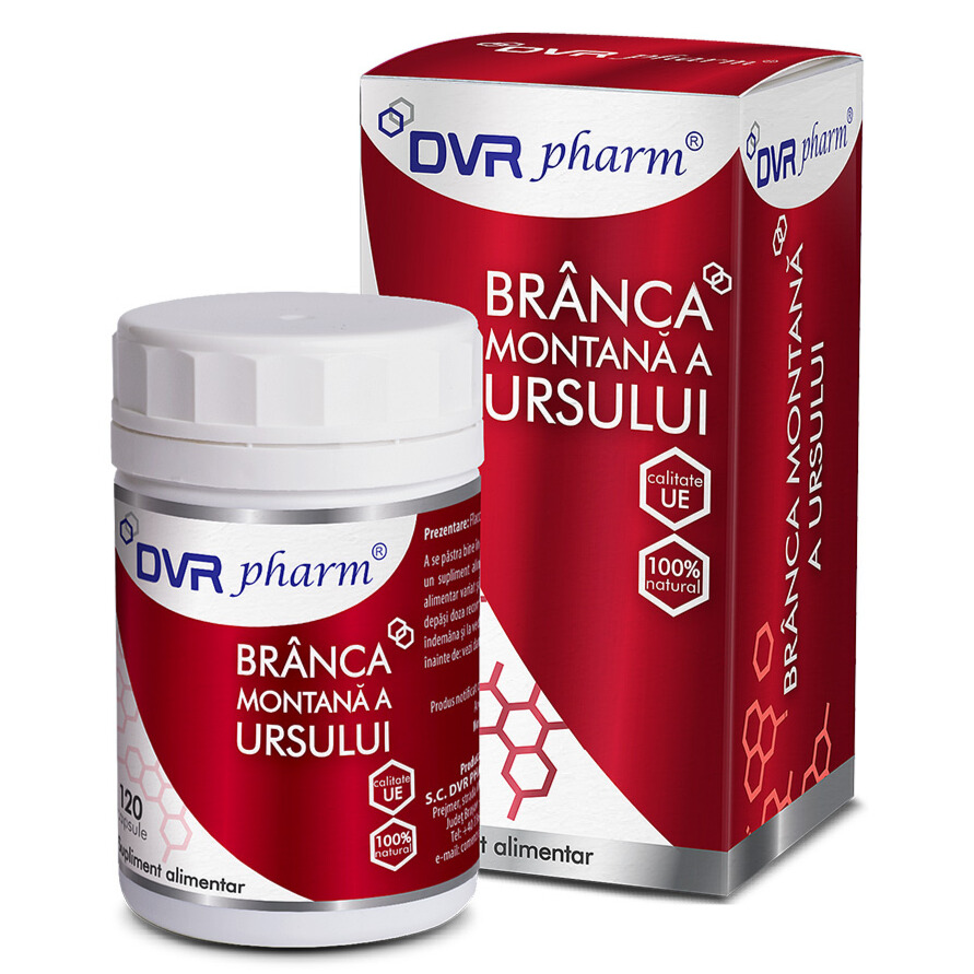 Branca montana a ursului, 120 capsule, Dvr Pharm