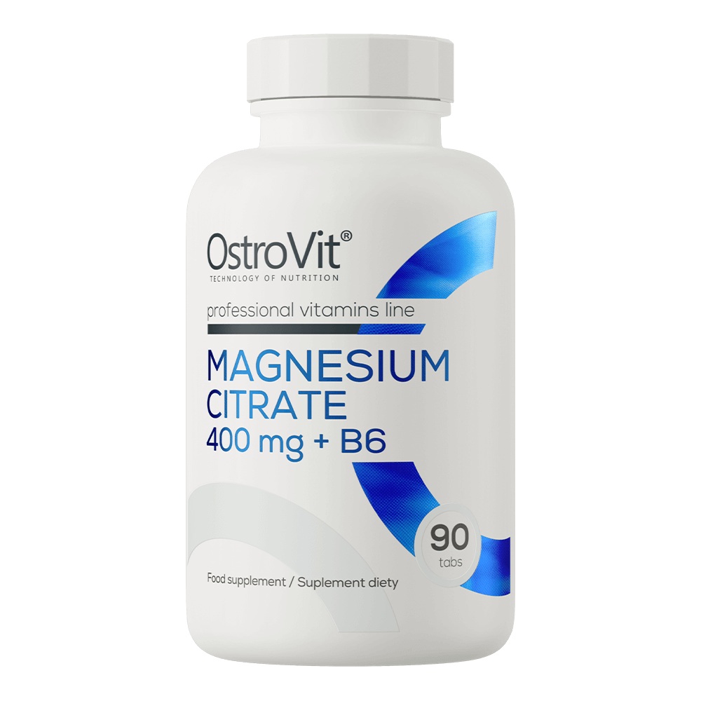 Magnesium Citrate 400 mg + Vitamina B6, 90 tablete, OstroVit