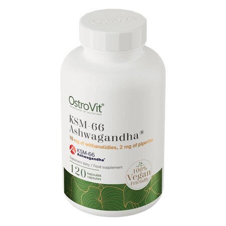 Ashwagandha KSM-66, 120 capsule, OstroVit 601203