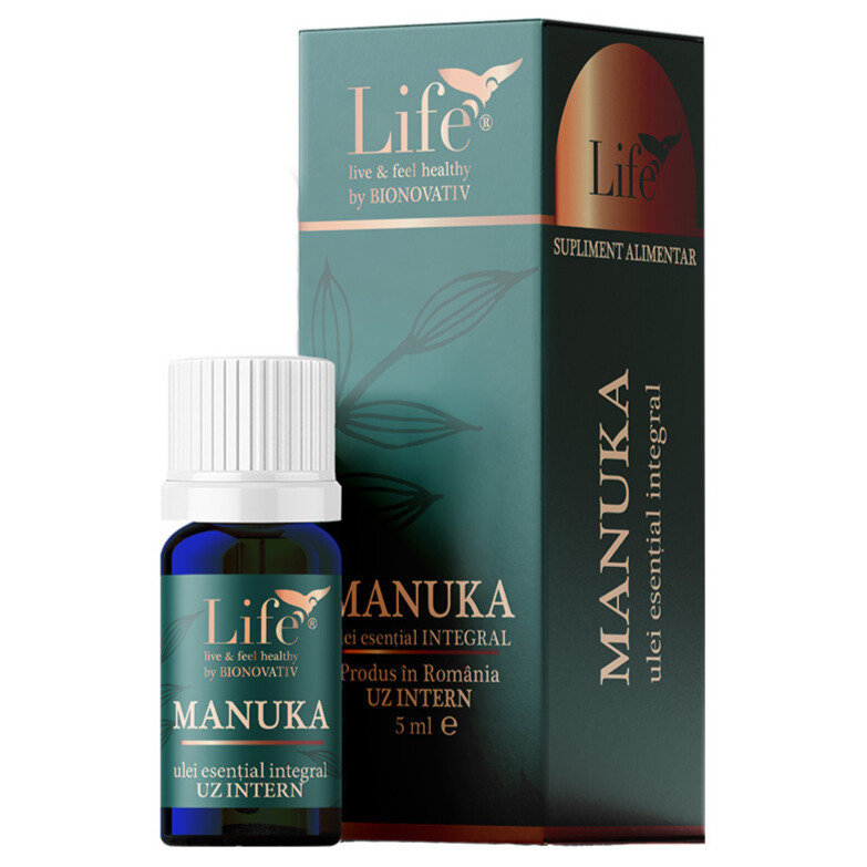 Ulei esential integral de Manuka, 5 ml, Bionovativ