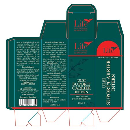 Ulei suport intern Life, 150 ml, Bionovativ 710949