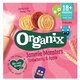 Biscuiti ecologici cu umplutura de capsuni si mere 18 luni+ Jammie Monsters, 64 g, Organix 601254