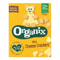 Biscuiti ecologici cu branza 12 luni+ Mini Cheese Crackers, 4x20 g, Organix