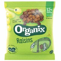 Stafide ecologice 12 luni+, 12x14g, Organix