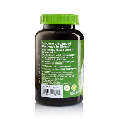 Ashwagandha Gummy Nature's Way, 125 mg, 90 jeleuri, Secom 724213