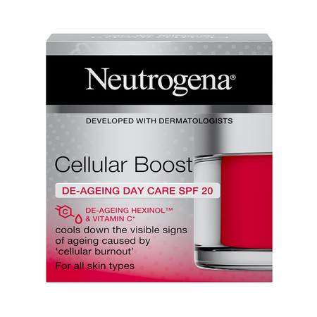 Crema de zi anti-imbatranire cu SPF 20 Cellular Boost, 50 ml, Neutrogena
