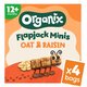 Cubulete ecologice moi din ovaz integral si stafide 12 luni+ Flapjack, 4 x 20 g, Organix 756995