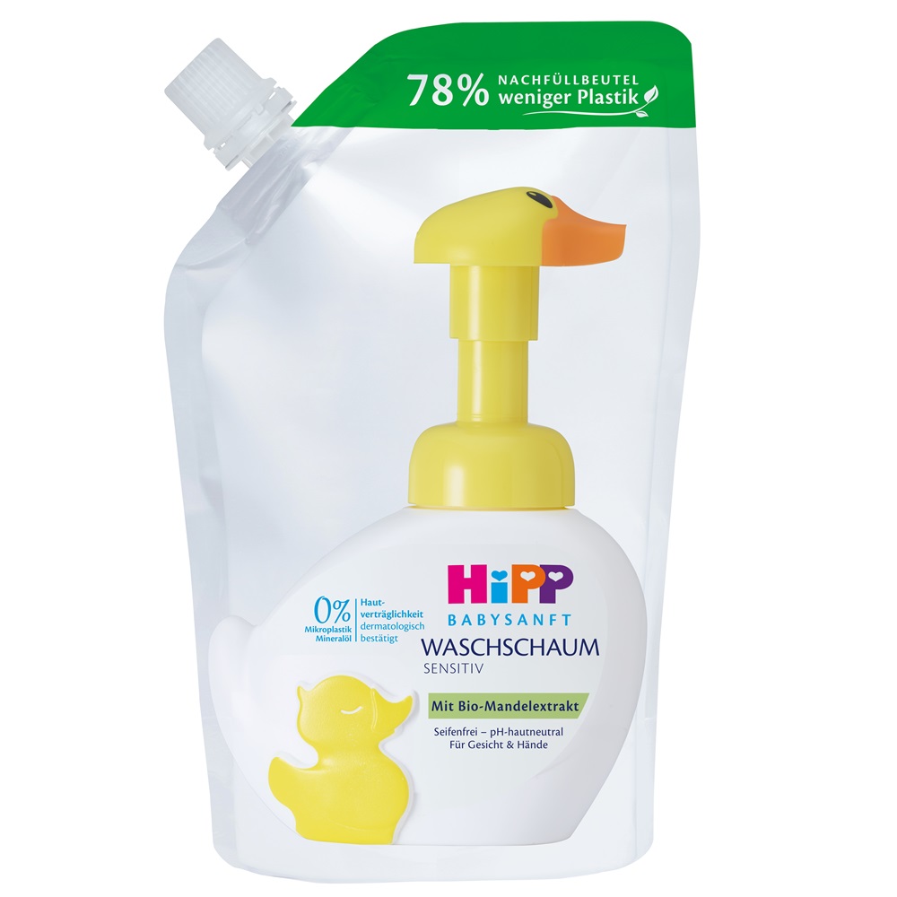 Spuma pentru spalare rezerva BabySanft, 250 ml, Hipp