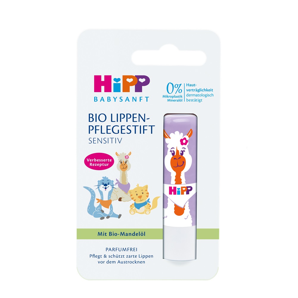 Balsam de buze pentru copii BabySanft, 4.8 g, Hipp