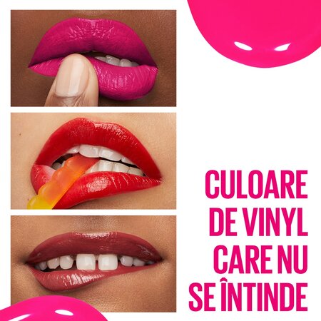 Ruj lichid rezistent cu stralucire de vinil SuperStay Vinyl Ink, 145 Rogue, 4.2 ml, Maybelline 601800