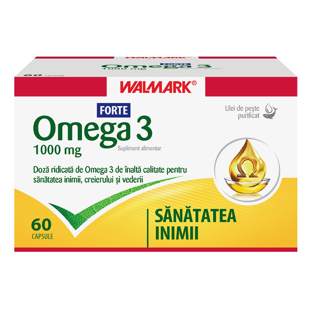 Omega 3 Forte, 1000 mg, 60 capsule, Walmark