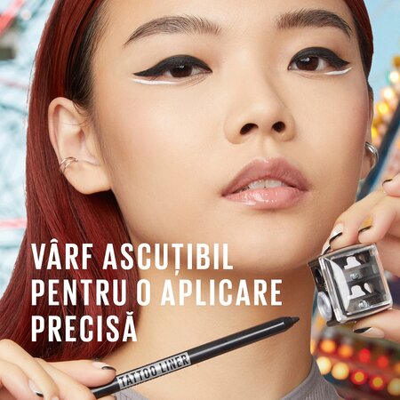 Creion de ochi tip gel Nuanta 819 Galactic Cobalt Tattoo Liner, 1.3 g, Maybelline 601899