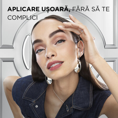 Kit colorare semi-permanenta sprancene Brow Color, nuanta 6.0 Light Brunette, Loreal 601949
