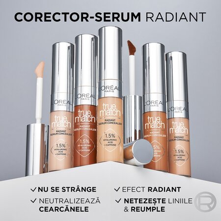 Corector cu efect de serum True Match, nuanta 1.5N, 10 ml, Loreal 601996