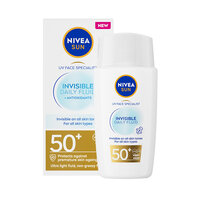 Fluid pentru fata cu protectie solara SPF 50 Invisible Daily Fluid, 40 ml, Nivea Sun