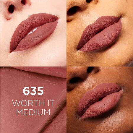 Ruj lichid mat nuanta 635 Worth It Medium, Infaillible Matte Resistance, 5 ml, Loreal 602090