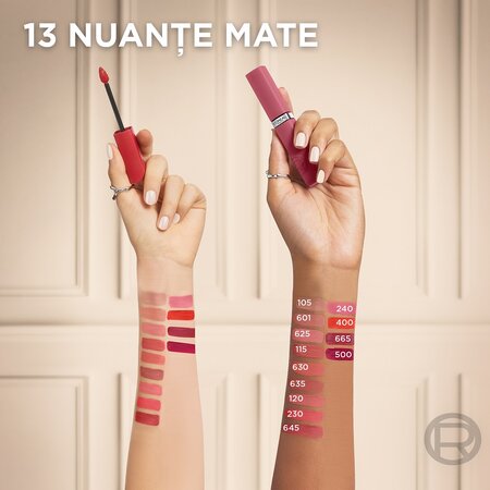 Ruj lichid mat, nuanta 665 First Move, Infaillible Matte Resistance, 5 ml, Loreal 602117