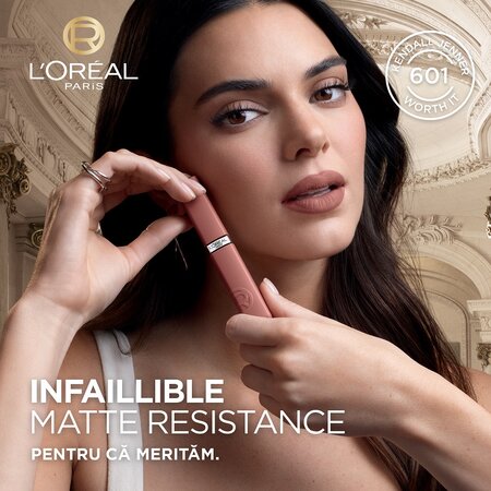 Ruj lichid mat, nuanta 665 First Move, Infaillible Matte Resistance, 5 ml, Loreal 602113