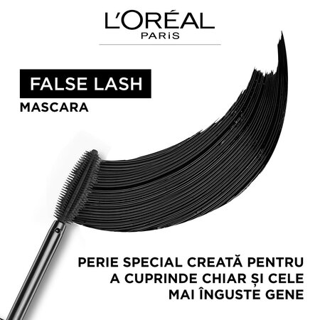 Mascara cu efect de gene false False Lash Black, 8.9 ml, Loreal 602137