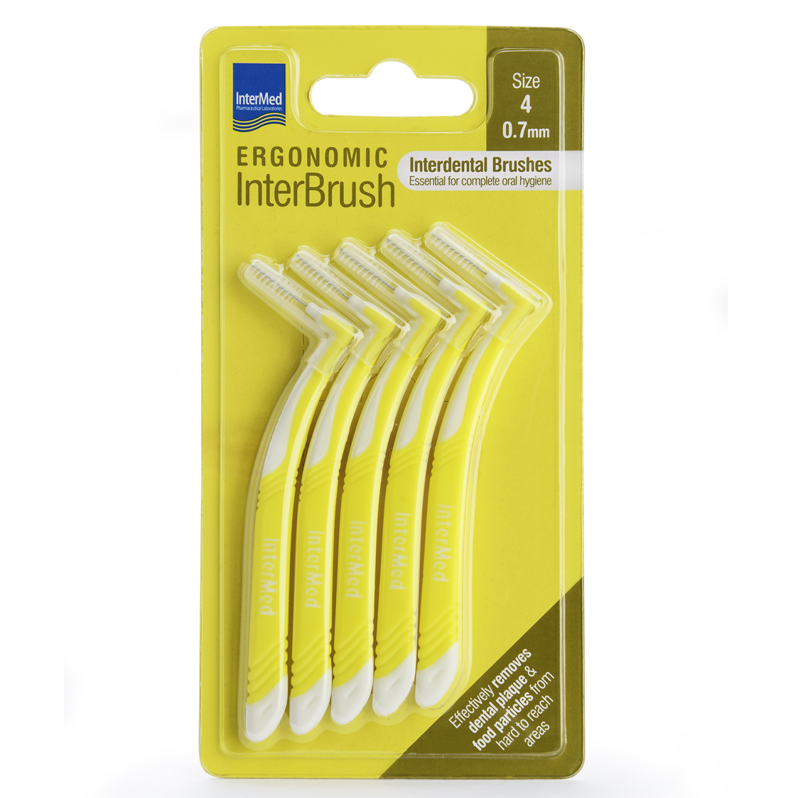 Periute interdentare Size 4 0.70 mm Ergonomic InterBrush, 5 bucati, Intermed