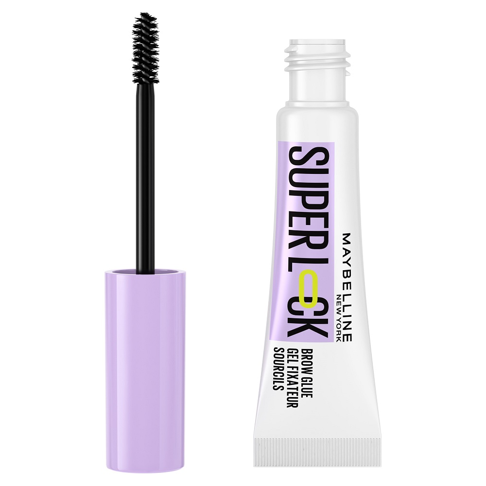 Mascara pentru fixarea sprancenelor Lash SuperLock Brow Glue, 7 ml, Maybelline