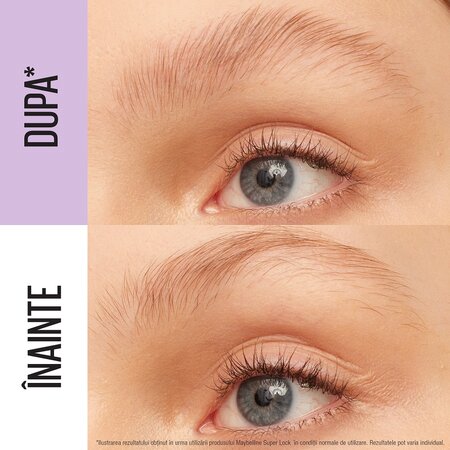 Mascara pentru fixarea sprancenelor Lash SuperLock Brow Glue, 7 ml, Maybelline 602281