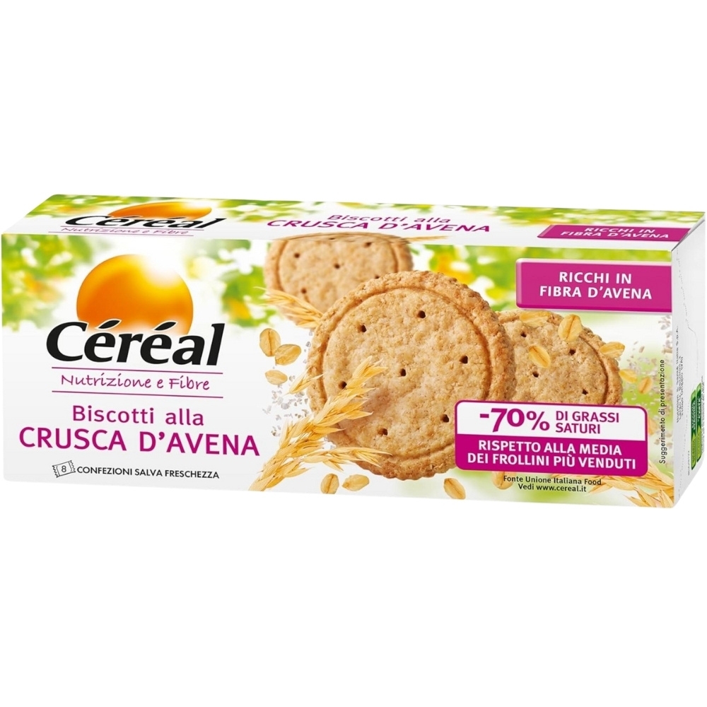 Biscuiti cu tarate de ovaz, 144 g, Cereal