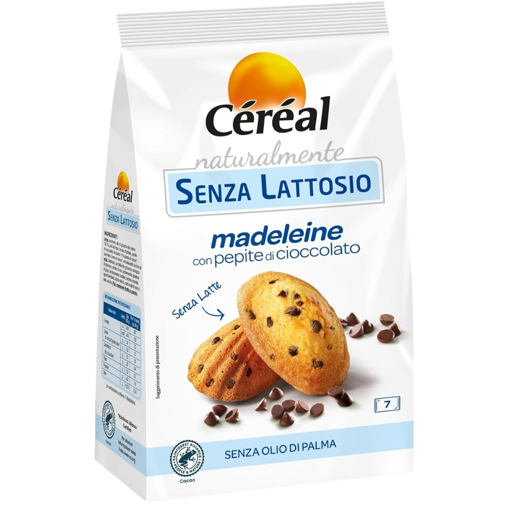 Madlene fara gluten cu bucati de ciocolata, 210 g, Cereal