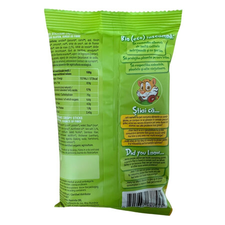 Sticks-uri eco fara gluten, 45 g, Bio Junior 602520