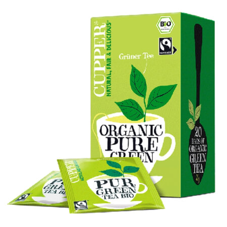 Ceai verde eco, 20 plicuri, Cupper 602580