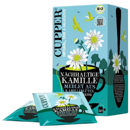 Infuzie eco din flori de musetel, 20 plicuri, Cupper 602596