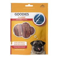 Recompense cu rata pentru caini 4Dog Classic Duck Jerky Tenders, 100 g, Goodies