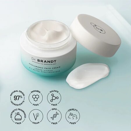 Crema-gel pentru fata cu acid hialuronic Hyaluronic Face Cream, 50 ml, Dr. Brandt 606119
