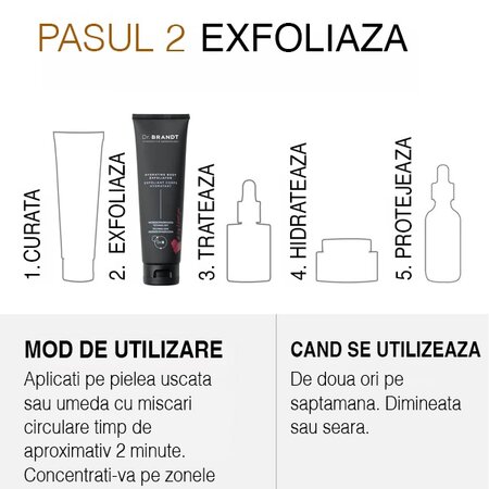 Exfoliant hidratant pentru corp Body Polishing Exfoliator, 125 ml, Dr. Brandt 606089