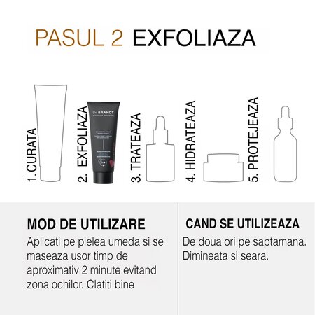 Exfoliant anti-imbatranire pentru fata Age-Defying Exfoliator, 20 ml, Dr. Brandt 606077