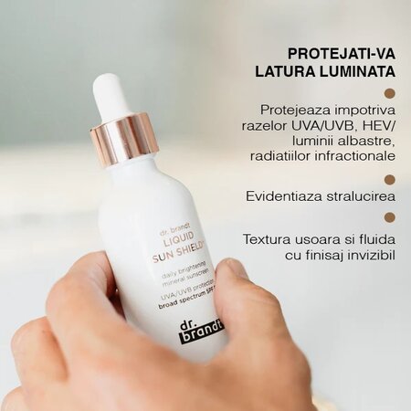 Protectie solara lichida cu SPF50 Liquid Sun Shield, 50 ml, Dr. Brandt 606068