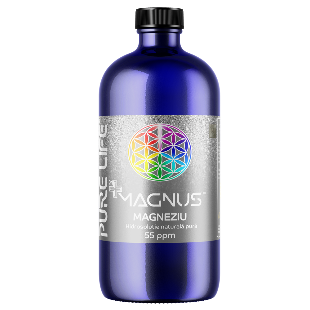 Hidrosolutie cu magneziu Minerals+ Magnus, 480 ml, Pure Life
