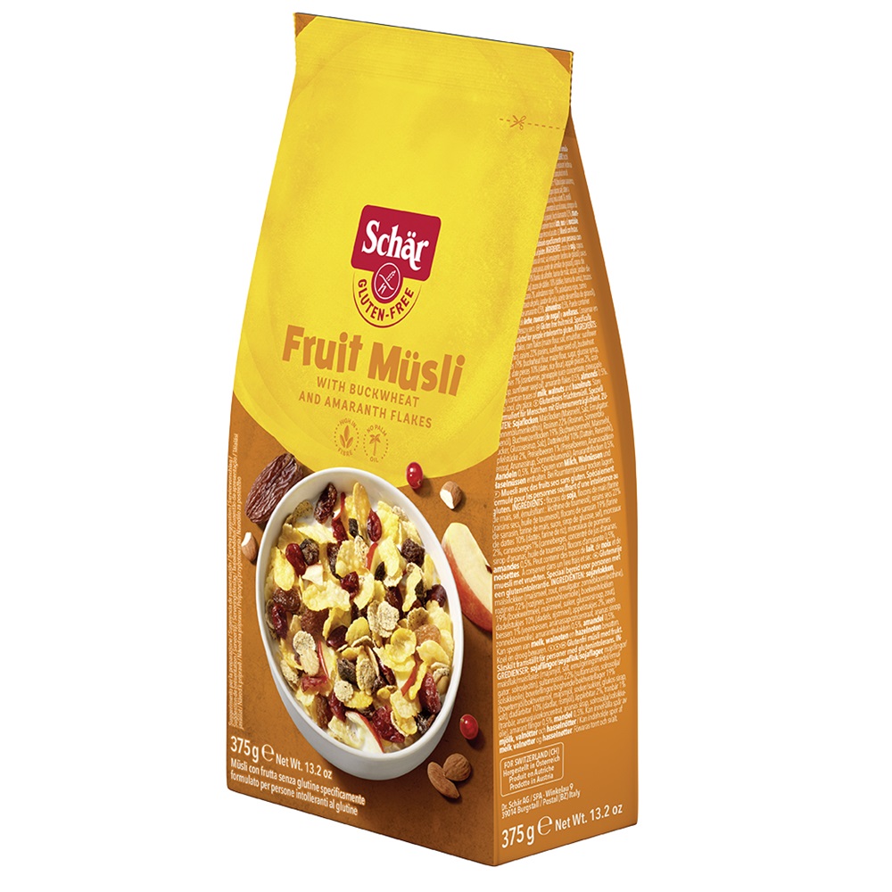 Musli cu fructe fara gluten Fruit, 375 g, Schar