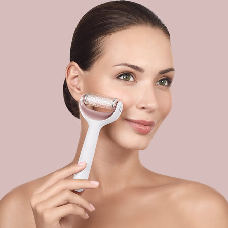 Roller pentru masaj facial si corporal 8 in 1 Starlight MicroNeedle, 1 bucata, Geske 603274