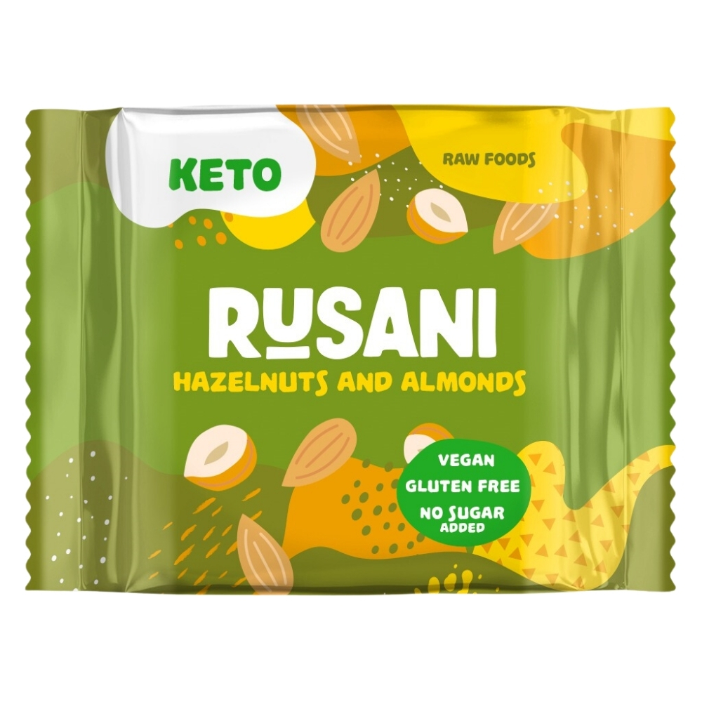 Cookie keto cu alune si migdale, 40 g, Rusani