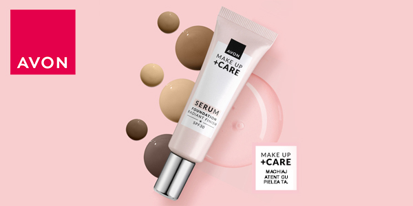 Gama completa de produse Avon - Make Up Plus Care Serum Foundation